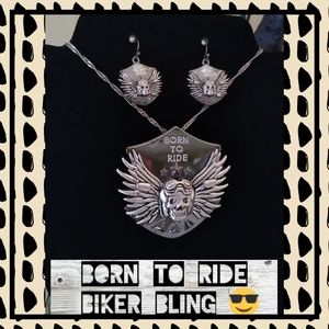 NIP Born To Ride Jewelry Set/Biker Jewelry